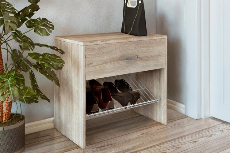 Étagère à chaussures pour un petit couloir