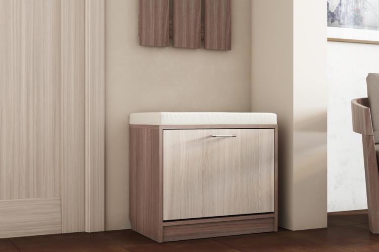 Étagère à chaussures dans le couloir - idées de photos