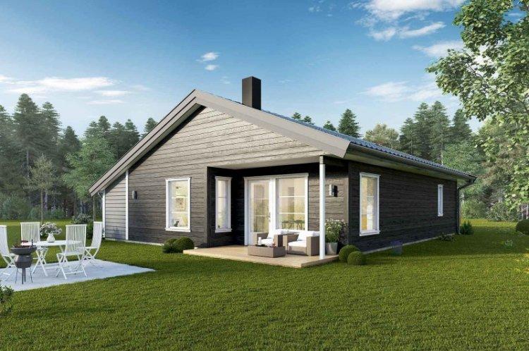 Maison à ossature à un étage - projets et photos