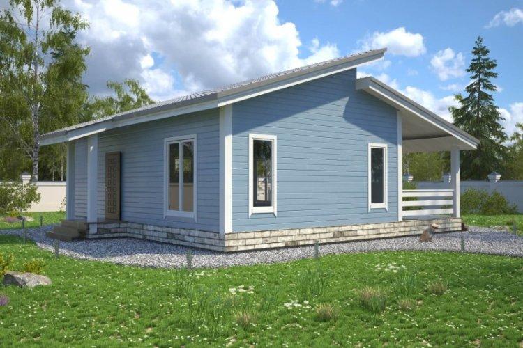 Maison à ossature à un étage - projets et photos