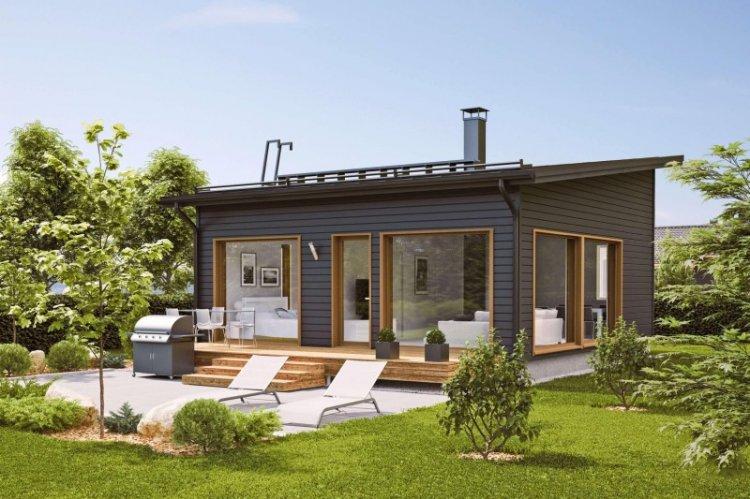 Maison à ossature à un étage - projets et photos