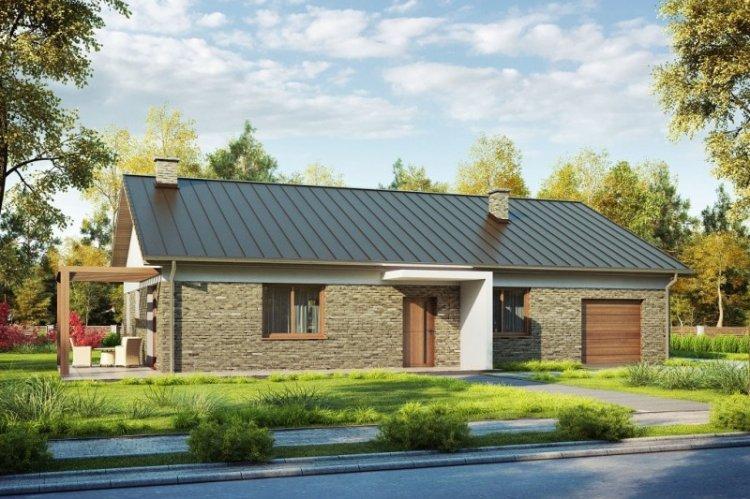 Maison de plain-pied avec garage - projets et photos