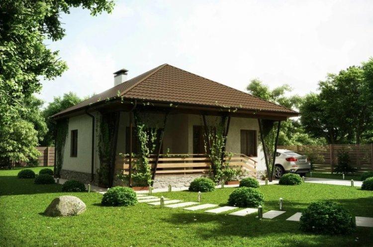 Maison de style chalet de plain-pied - projets et photos