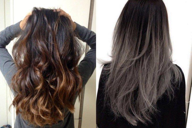 Ombre pour les brunes pour les cheveux noirs