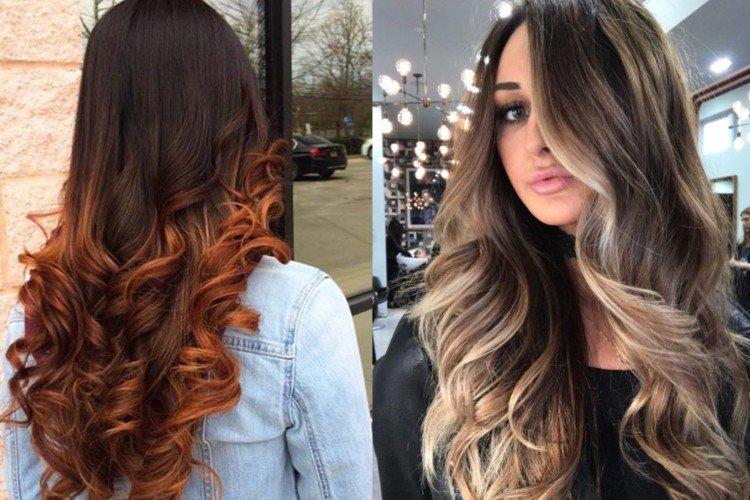 Balayage ombré pour cheveux foncés