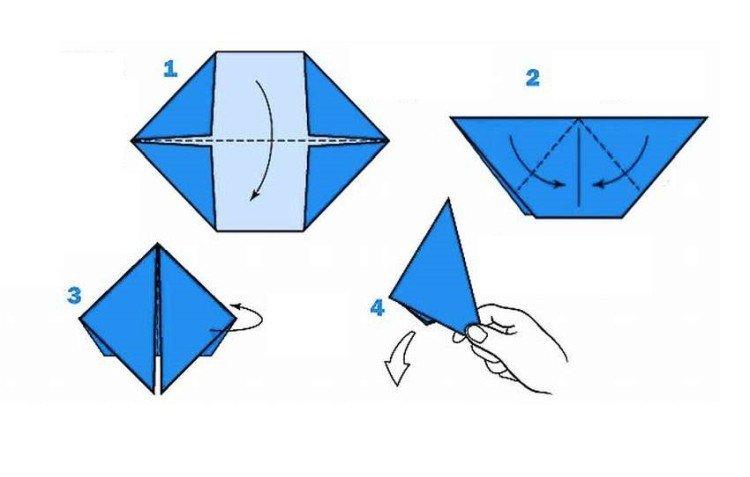 Cracker de papier - diagrammes d'origami pour les débutants