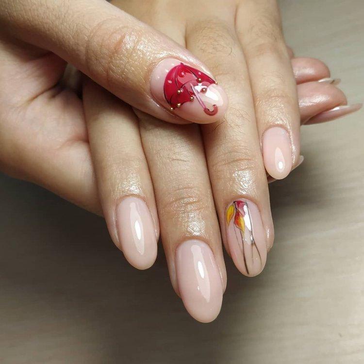 Manucure légère d'automne 2020 - photo