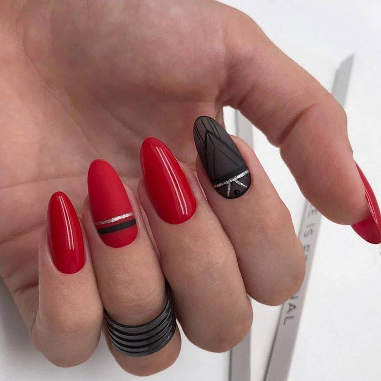 Manucure d'automne 2020 pour les ongles longs - photo