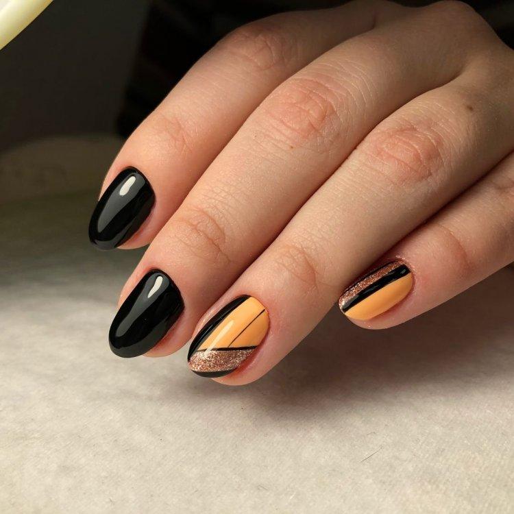 Manucure d'automne 2020 pour ongles courts - photo