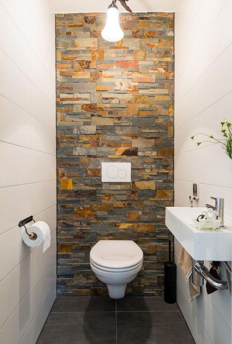 Pierre décorative - décoration murale dans les toilettes