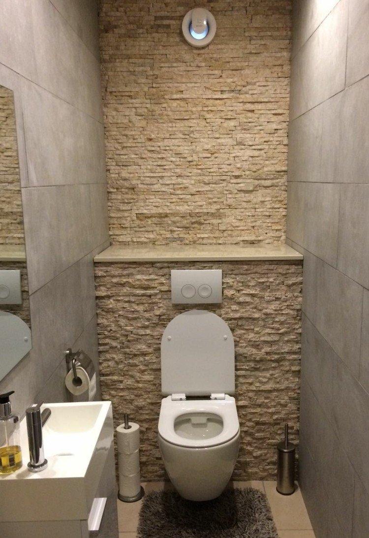 Pierre décorative - décoration murale dans les toilettes