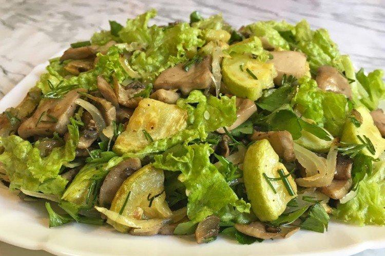 Salade tiède de légumes aux courgettes - recettes