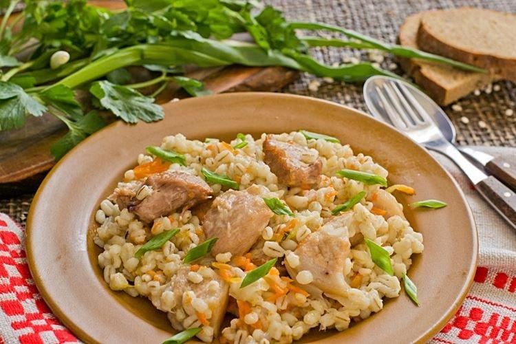 Gruau au lait avec poulet - recettes