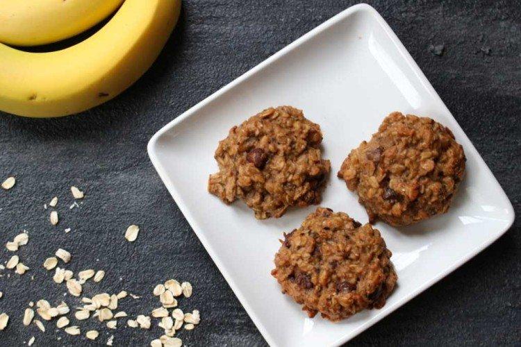 Biscuits rapides à l'avoine et aux bananes - Recettes