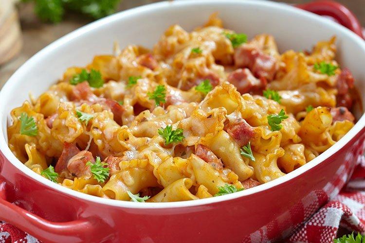 Lasagnette de pâtes aux boulettes de poulet - recettes