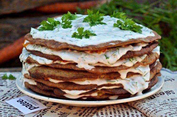 Gâteau de foie à la crème sure - recettes