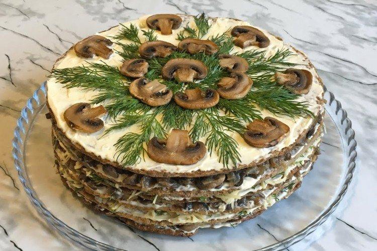 Gâteau de foie aux champignons - recettes