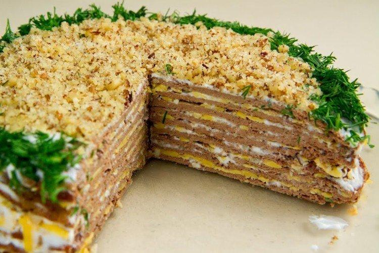 Gâteau de foie aux noix - recettes