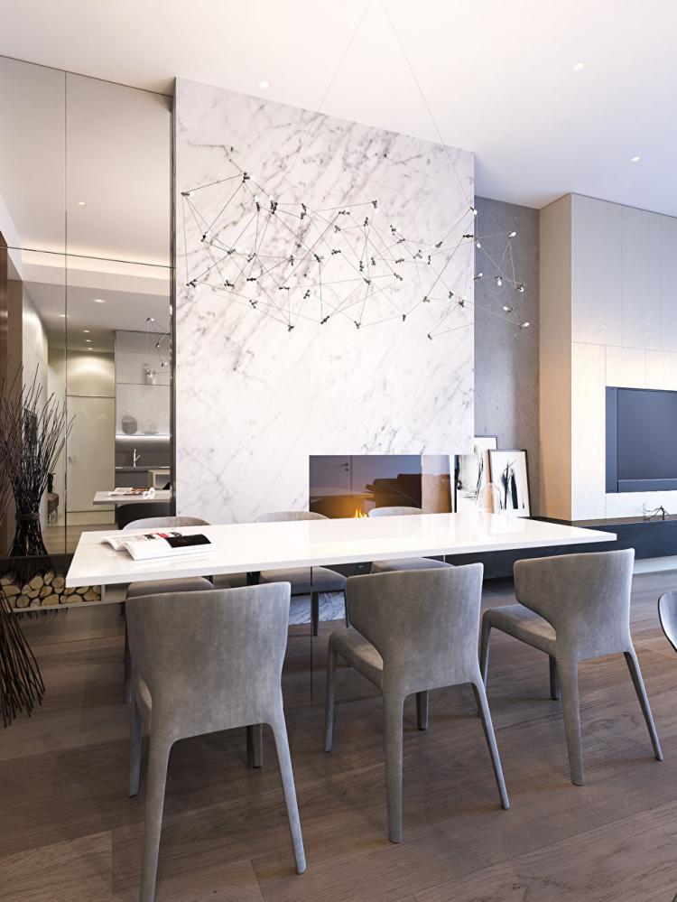 Penthouse dans le complexe résidentiel Sadovye Kvartaly - design d'intérieur