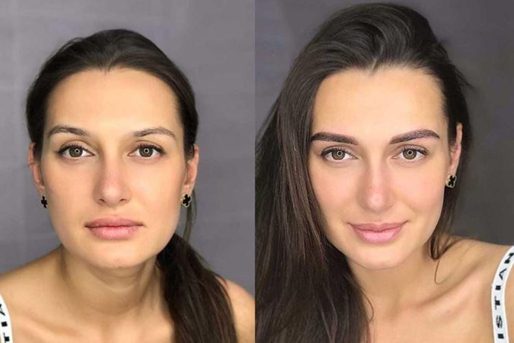 Maquillage permanent des sourcils - photos avant et après