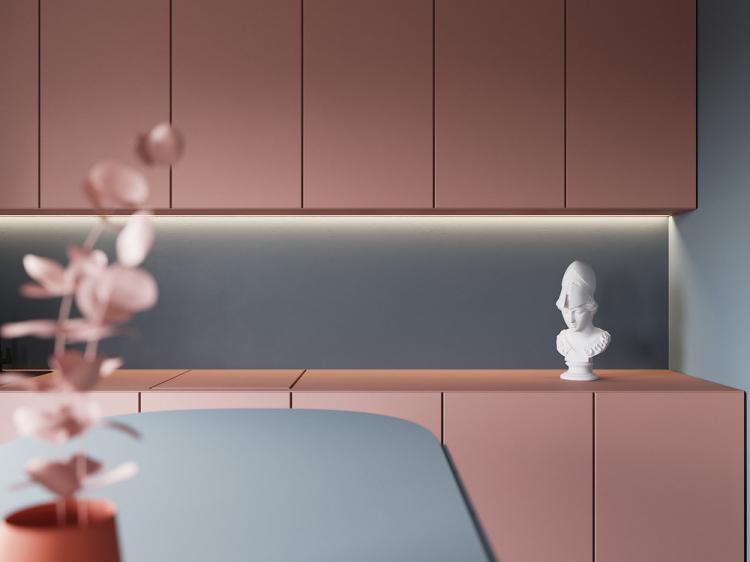 Rose & Bleu : Projet d'aménagement cuisine-salon