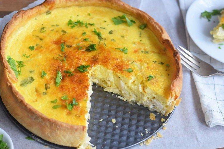 Tarte aux poireaux et choux au four - recettes