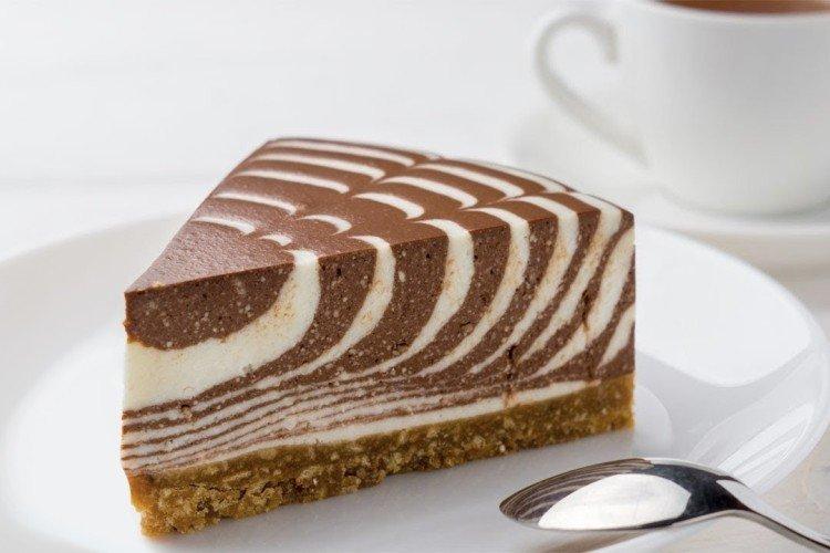 Tarte Zèbre classique sur fromage cottage - recettes