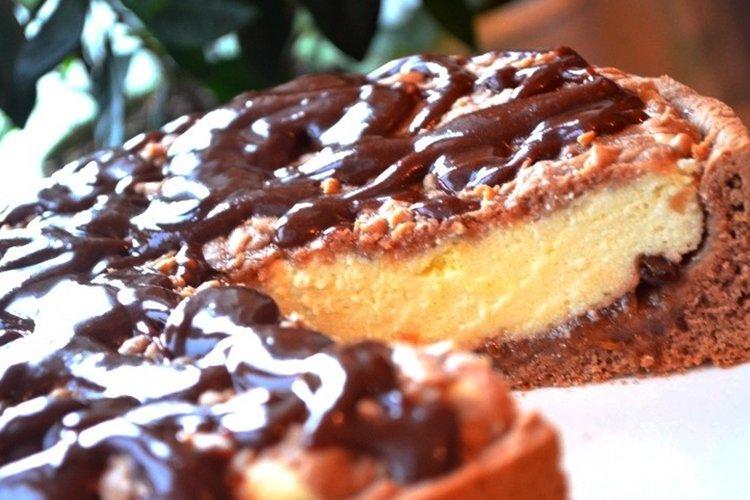 Tarte au chocolat avec confiture et fromage cottage - recettes