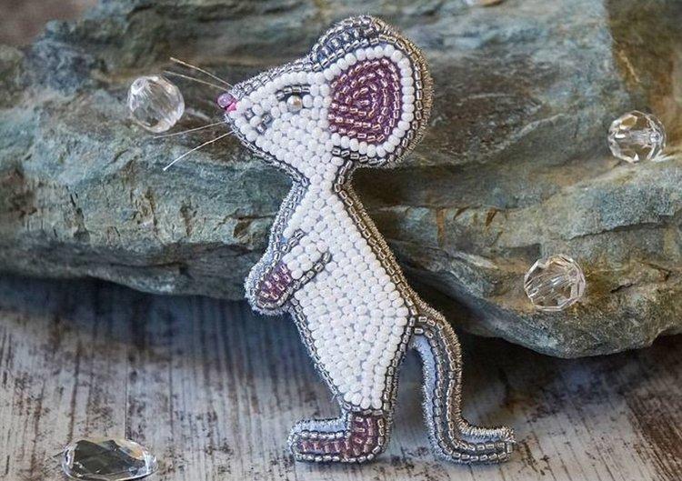 Rat du Nouvel An en perles - Cadeaux DIY pour le Nouvel An 2020