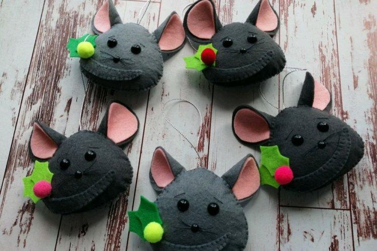 Rat du Nouvel An en feutre - Cadeaux DIY pour le Nouvel An 2020