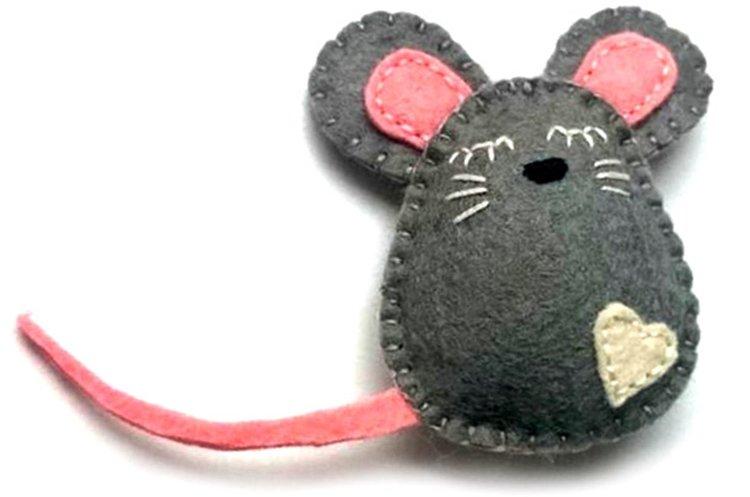 Rat du Nouvel An en feutre - Cadeaux DIY pour le Nouvel An 2020