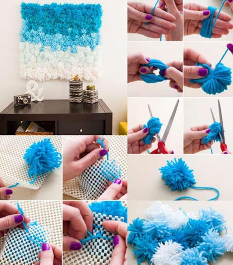 Panneau de pompons - Cadeau DIY pour maman pour le nouvel an