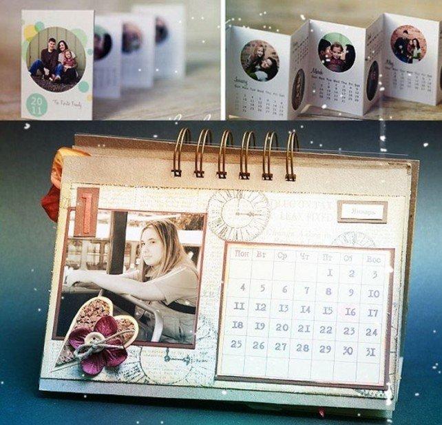 Calendrier pour 2021 avec photos - DIY cadeau de nouvel an