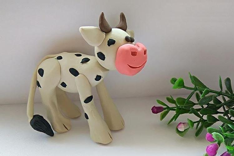 Gobie en pâte à modeler - artisanat pour le nouvel an pour les enfants