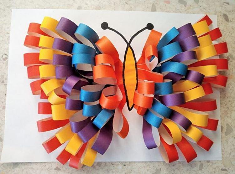 Artisanat en papier coloré pour les enfants de leurs propres mains - photo