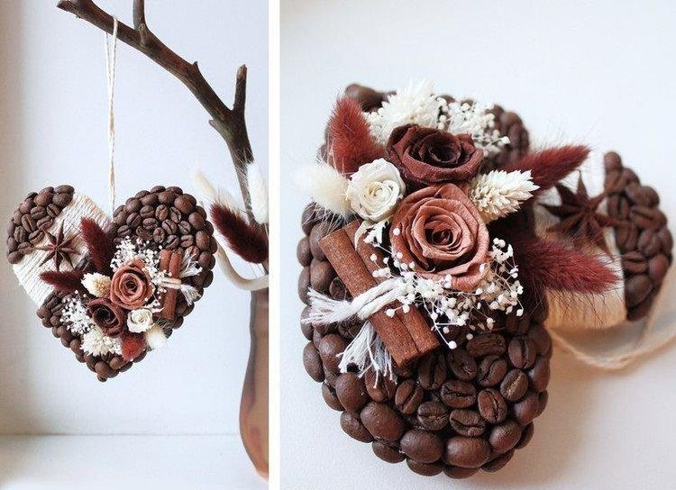 Artisanat à partir de grains de café de vos propres mains - photos et idées