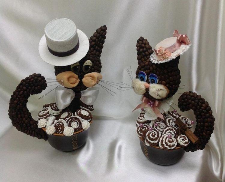 Artisanat à partir de grains de café de vos propres mains - photos et idées