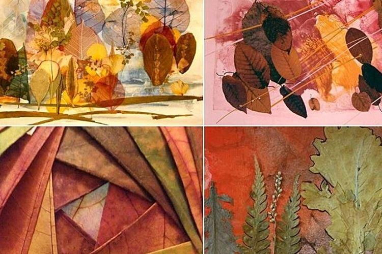 Artisanat de feuilles d'automne pour enfants - photos et idées