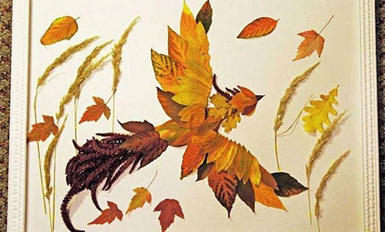 Artisanat de feuilles d'automne pour enfants - photos et idées