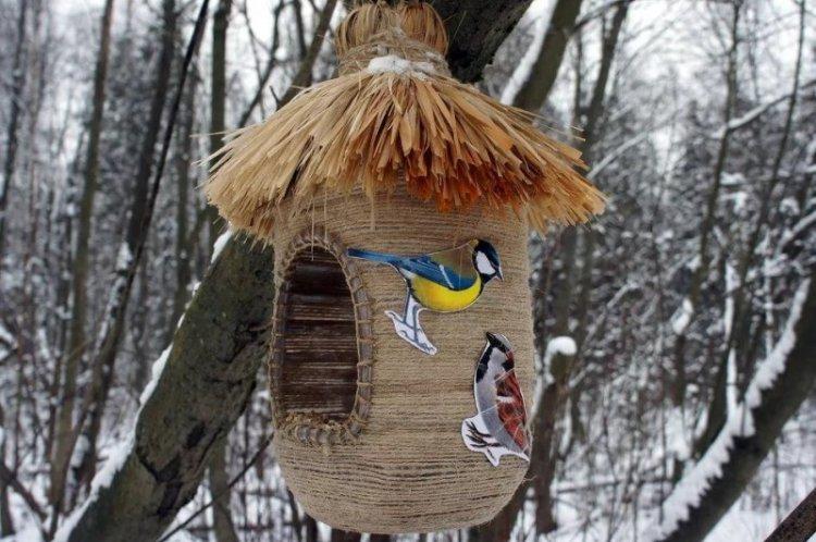 Mangeoires à oiseaux - Bricolage de bouteilles en plastique