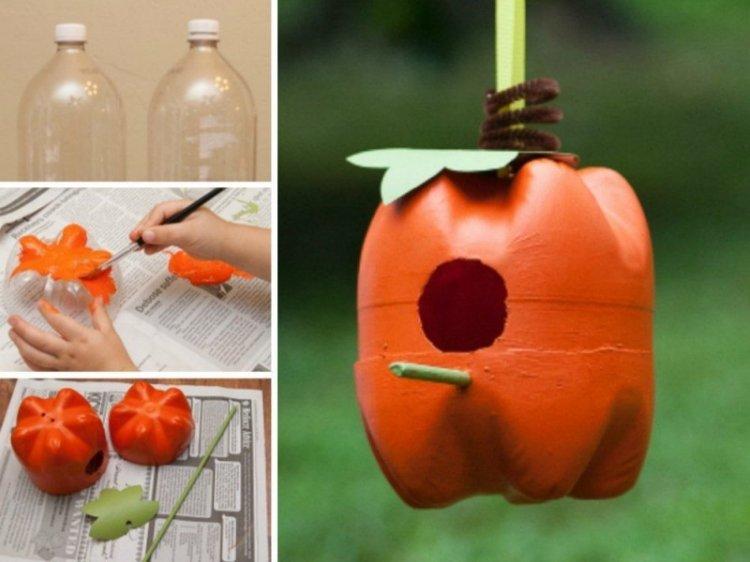 Mangeoires à oiseaux - Bricolage de bouteilles en plastique