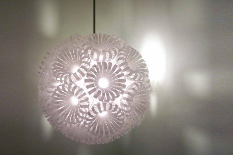 Lampes et abat-jour - Artisanat à partir de bouteilles en plastique de vos propres mains