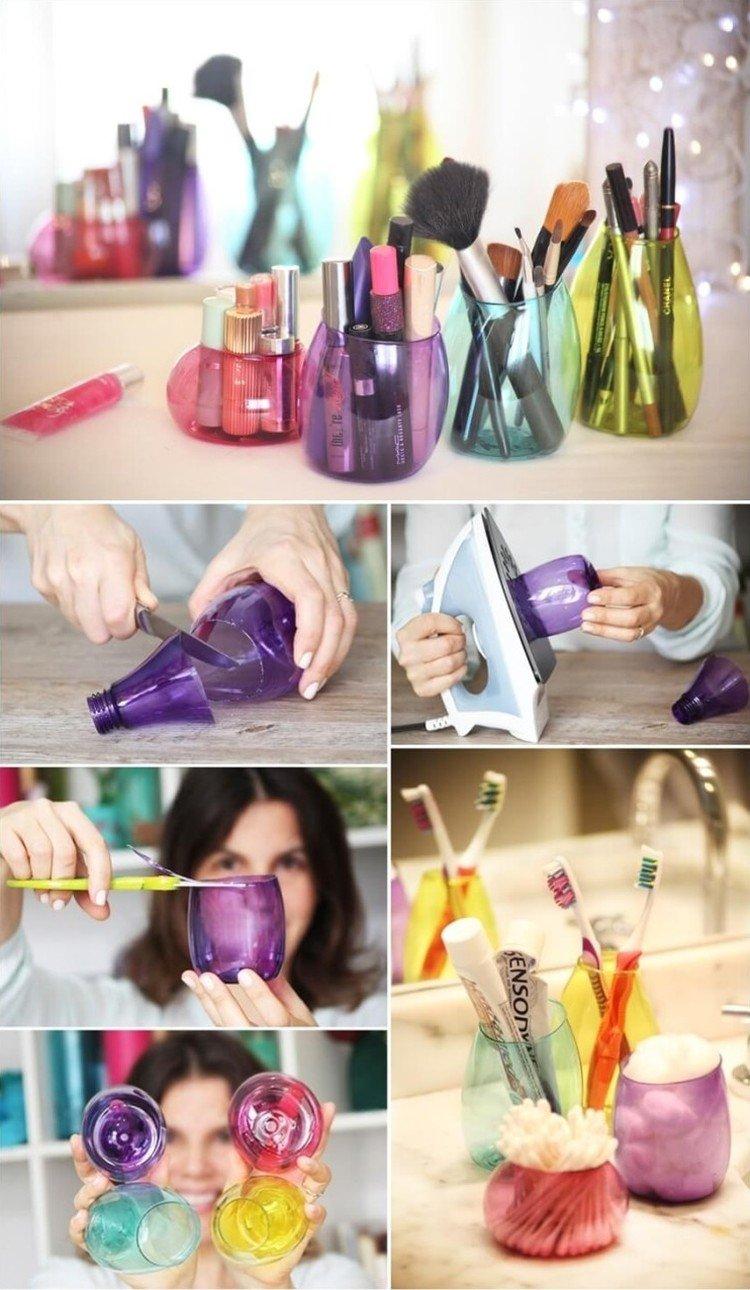 Stands et organisateurs - Artisanat à partir de bouteilles en plastique de vos propres mains