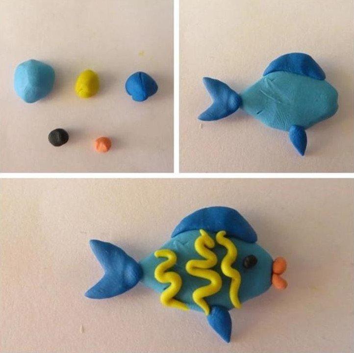 Artisanat de pâte à modeler pour enfants - photos et idées