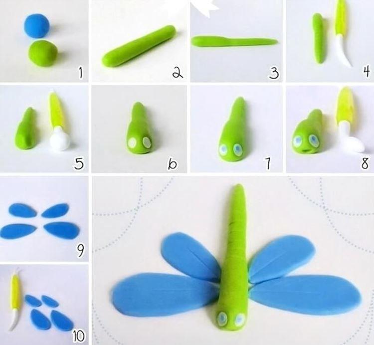 Artisanat de pâte à modeler pour enfants - photos et idées