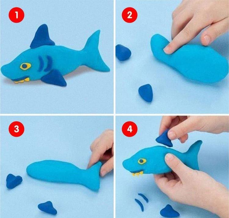 Artisanat de pâte à modeler pour enfants - photos et idées