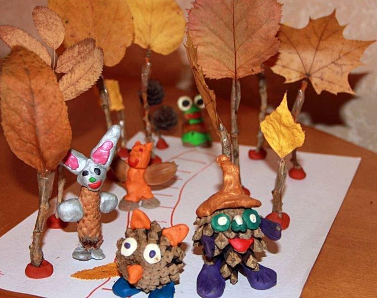 Artisanat à partir de matériaux naturels pour la maternelle - photos et idées