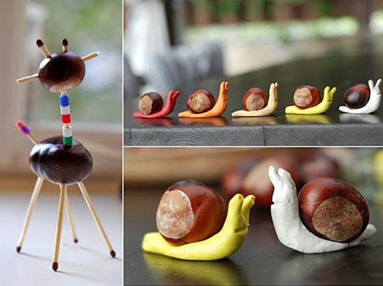 Artisanat à partir de matériaux naturels pour la maternelle - photos et idées