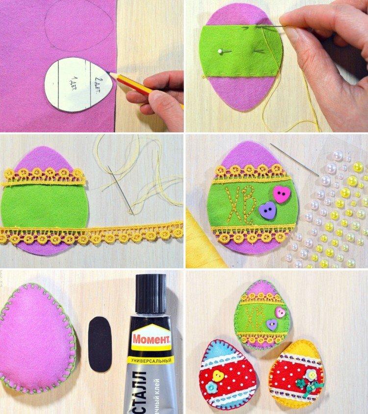 Décorations en feutre - Bricolage Artisanat de Pâques