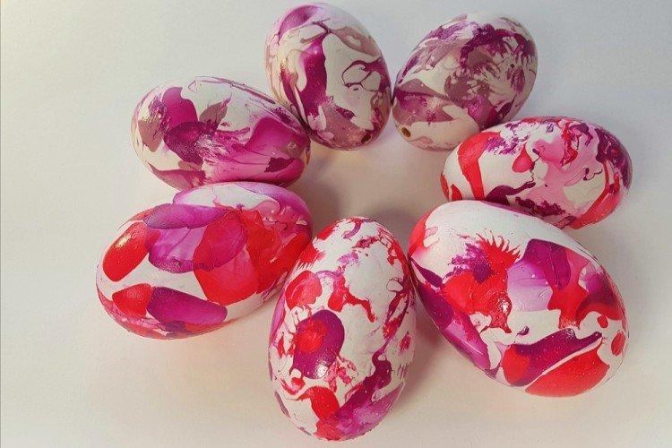 Oeufs à l'aquarelle - Bricolage de Pâques